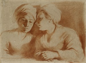 Two Women seated, mid 17th century. Artist: Guercino.