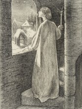 St Agnes Eve, c1857. Artist: John Everett Millais.