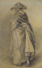 Study of a Woman, seen from the Back, mid 18th century. Artist: Thomas Gainsborough.