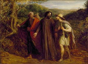 Christ's Appearance to the Two Disciples journeying to Emmaus, 1835. Artist: John Linnell.
