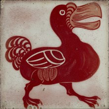 Tile with dodo, 1882-1888. Artist: William Frend De Morgan.