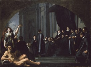 The Senators of Florence swearing Allegiance to Ferdinando II de' Medici, 1621-1626. Artist: Justus Sustermans.