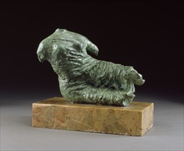 Fragment Figure / Reclining Female Figure, 1957. Artist: Henry Moore.