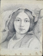 Mary Ellen Meredith, 1858. Artist: Henry Wallis.