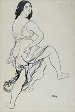 Portrait of Isadora Duncan dancing, early 20th century. Artist: Leon Bakst.