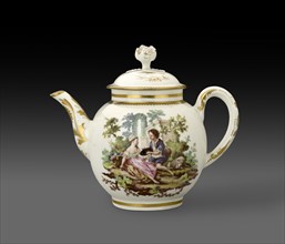 Teapot and lid, 1772. Artist: Fidele Duvivier.