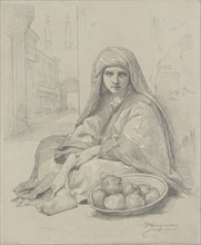 North African Girl selling Pomegranates, late 19th century. Artist: William-Adolphe Bouguereau.
