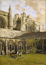 Cloisters at New College, Oxford, late 19th century. Artist: John Fulleylove.