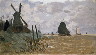 A Mill near Zaandam, 1871. Artist: Claude Monet.