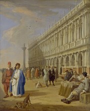 The Piazzetta, Venice, 1720-1729. Artist: Luca Carlevarijs.