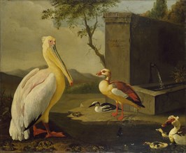 Oriental Birds, 1683. Artist: Adriaen Coorte.