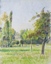 Study of the orchard of the artist's house at Eragny-sur-Epte, c1890. Artist: Camille Pissarro.
