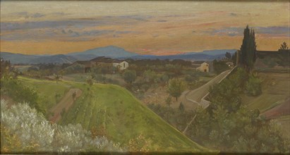 View of Monte Amiata, Tuscany, c1880. Artist: Giovanni Costa.