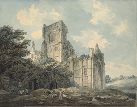 Kirkstall Abbey, Yorkshire, c1790-1802. Artist: Thomas Girtin.
