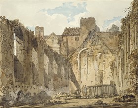 The Ruins of the Chapel in the Savoy Palace, London, c1795-1796. Artist: Thomas Girtin.