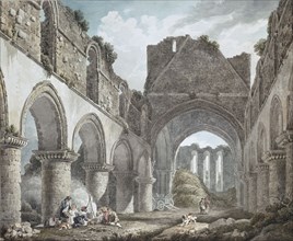 Buildwas Abbey, Shropshire, c1760-1800. Artist: Michael Angelo Rooker.