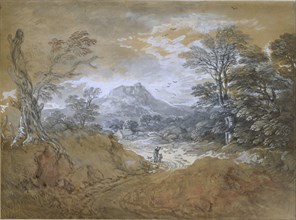 Landscape with a Road at the Edge of a Wood, 1760-1765. Artist: Thomas Gainsborough.