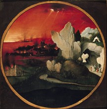 Landscape with the Destruction of Sodom and Gomorrah, 1520. Artist: Unknown.