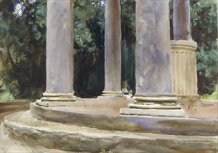A View between the Columns of a Tempietto, late 19th century. Artist: John Singer Sargent.