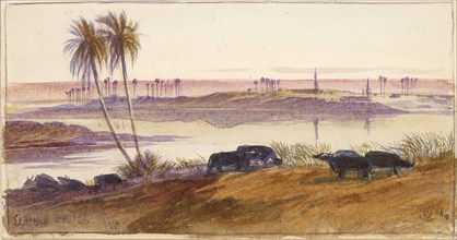 El Hon, Egypt, 1884. Artist: Edward Lear.