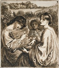 Study for the Bower Meadow, late 19th century. Artist: Dante Gabriel Rossetti.