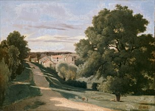 Le Petit Chaville, near Ville-d'Avray, c1823. Artist: Jean-Baptiste-Camille Corot.