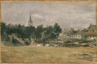 Landscape with a Village Church, early 1870s. Artist: Edouard Manet.