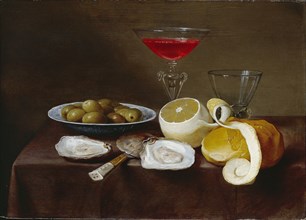Still Life with Oysters, c1616-1666. Artist: Jacob Foppens van Es.