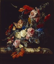 A Vase of Flowers, 1663. Artist: Willem van Aelst.
