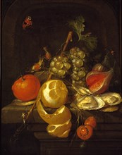 Still Life with Fruit and Oysters, mid-1650s. Artist: Cornelis de Heem.