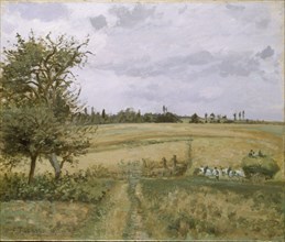 Landscape at Pontoise, 1872. Artist: Camille Pissarro.