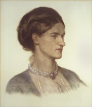 Portrait of Rosalind, Countess of Carlisle, 1870. Artists: Dante Gabriel Rossetti, Rosalind Howard.