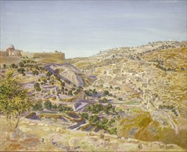 View of Jerusalem, 1854. Artist: Thomas Seddon.