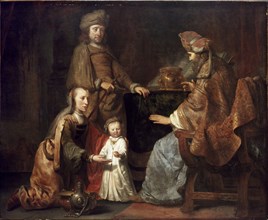 The Infant Samuel brought by Hannah to Eli, early 1660s. Artist: Gerbrand van den Eeckhout.