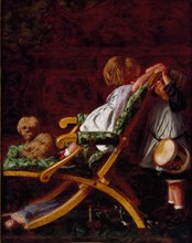 Playmates, 1866-1869. Artist: Arthur Boyd Houghton.