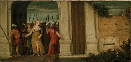 Judith leaving Bethulia, c16th century. Artist: Unknown.