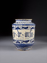 Albarello (storage jar), c1500-1550. Artist: Unknown.