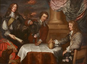 Portrait of Prince Rupert, Colonel William Legge and Colonel John Russell, 1645-1646. Artist: William Dobson.
