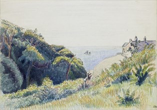 The Coastguard?s House, Ecclesbourne, 1918. Artist: Lucien Pissarro.