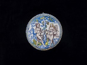 Bowl with Adam and Eve, 1596. Artist: Unknown.