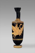 Attic red-figure lekythos depicting Aphrodite riding a flying swan, 5th century BC. Artist: Achilles Painter.