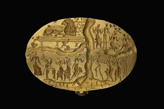 Signet ring, Late Minoan I Period, c1700-c1450BC. Artist: Unknown.
