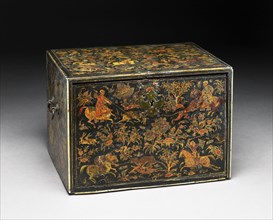 Writing cabinet decorated with hunting scenes, early 17th century. Artist: Unknown.