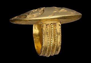 Signet ring, Late Minoan II-IIIA1, c1500 BC. Artist: Unknown.