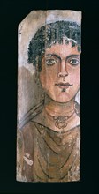 Mummy portrait, 90-110 AD. Artist: Unknown.