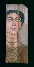 Mummy portrait, 90-110 AD. Artist: Unknown.
