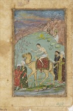 Majnun on a camel, 19th century. Artist: Unknown.