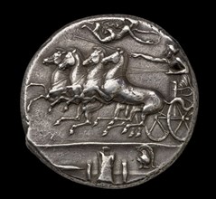 Ancient Greek silver coin, 404 BC-390 BC. Artist: Unknown.