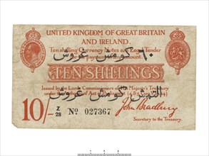 Bank Note of the United Kingdom, 1915. Artist: HM Treasury.