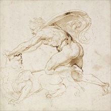 Hercules overpowering a Lion, c1500-1520. Artist: Raphael.